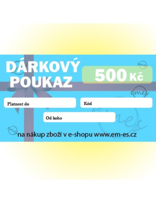 Dárkový poukaz 500 Kč