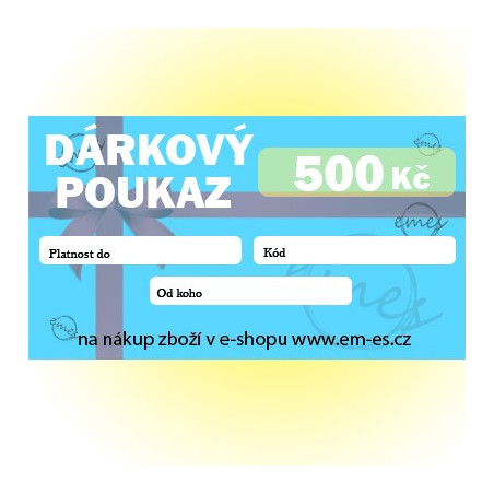 Dárkový poukaz 500 Kč