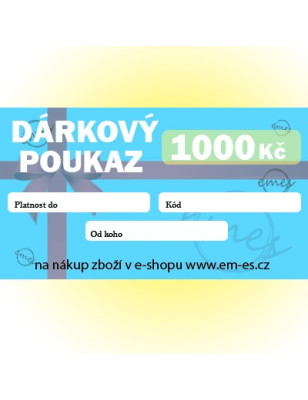 Dárkový poukaz 1000 Kč