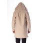 Bunda “Big Hood”  Beige